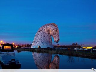 The Kelpies take centre stage at NY's Tartan Week ahead of official opening