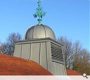 New ogee-style roofs have been built