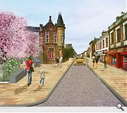 Granite slabs will complement and connect two of Maybole's key civic buildings