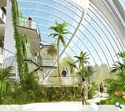 An open air link will connect the new glasshouse to the current Front Range