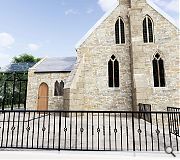 A raised outdoor terrace will be introduced to the front of the church