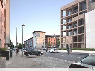 Gorbals regeneration continues apace new infill housing