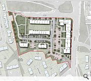 The extensive town centre site has already been cleared awaiting development