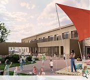 The school will make use of brick and serrated metal cladding
