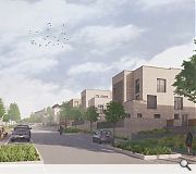 Terraced housing will be divided by fingers of community amenity space