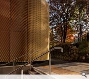 A new lecture theatre has been built on land to the rear