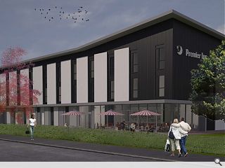 Kirkcaldy Premier Inn references ‘pavilion’ architecture 