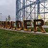 Dynamic lighting brings Granton Gasholder Park to life