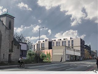 Student housing earmarked for the Water of Leith