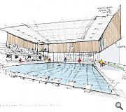 A competition grade pool will sit at the heart of the leisure hub