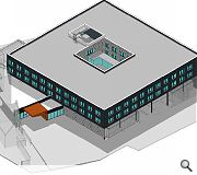 An interior courtyard will also be reclad as part of the work