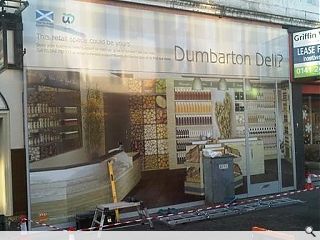 Dumbarton introduces 'shopjackets' to disguise vacant units