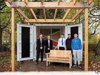 Outdoor classroom inducts students into construction