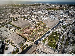 Latest Fountainbridge proposals emphasise homes & greenery over carbon & cars