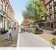 Sauchiehall Street will be transformed into a tree-lined avenue