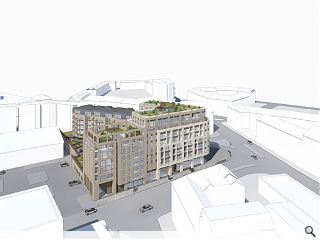 New York aspirations of Finnieston flats lowered over scale and daylighting concerns