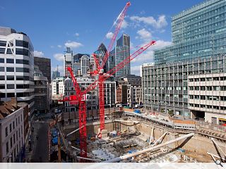 Cranes mark rise of latest recruit to London’s skyscraper menagerie