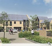 Homes will be built on a raised development platform by the river, with undervroft parking below