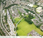 The former campus will remain as open green space in large part