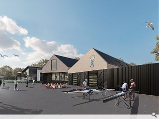 Edinburgh University Rowing Centre under starter’s orders