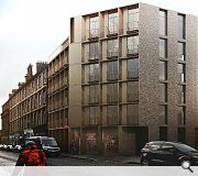 A folded penthouse floor seeks to evoke the rich chimney pot lined roofscape 