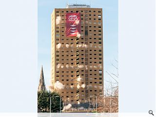 Safedem complete demolition of Roystonhill tower block 