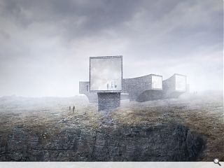 St Kilda visitor centre emerges from the mist