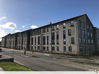 Kirkintilloch town centre council houses complete 