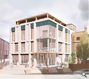 The hub will be recessed to respect its neighbour