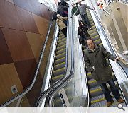 72 steps have been replaced by three banks of escalators