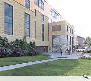 Blonde sandstone will be the primary building material