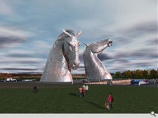 Dedicated website to document Kelpies construction