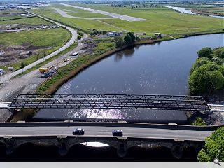 Black Cart active travel bridge connects Inchinnan, Renfrew & Paisley