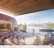 Floor to ceiling glazing will make the most of lochside views