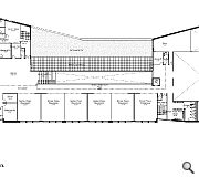 Accommodation is stacked over two storeys