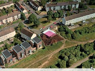 Crewe Toll infill apartments to lien Telford Path