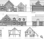 A neighbouring oak-framed dwelling is proposed by Thomson Hunter Architects