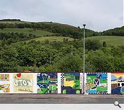 Hart has worked with local schools to design custom murals for site hoardings