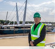 Kettle inspects the bridge ahead of its autumn opening