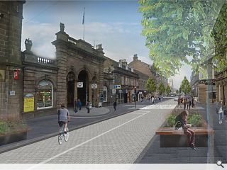 Inverness prioritises walking & wheeling in Academy Street vision