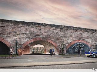 Laurieston Arches reimagined as traffic-free pedestrian link