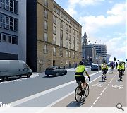 A two-way segregated cycleway on Pitt Street is also proposed