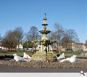 prior to renovation work the fountain was in a sorry state