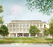  A new principal facade will stand as a modern echo of the old