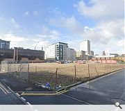 The 1.3 acre site currently sits as waste ground