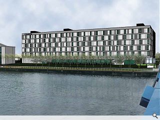 Premier Inn up Pacific Quay hotel provision 