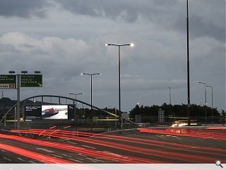 Motorists gain first sight of Edinburgh Arch digital billboard 