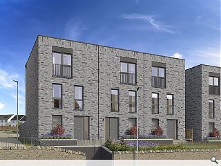 Townhouses help populate Edinburgh Airport environs