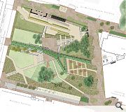 The gardens will be reorganised in favour of pedestrian usage with only service access permitted for vehicles