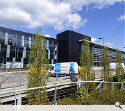 An elevated front entrance space sits above undercroft parking